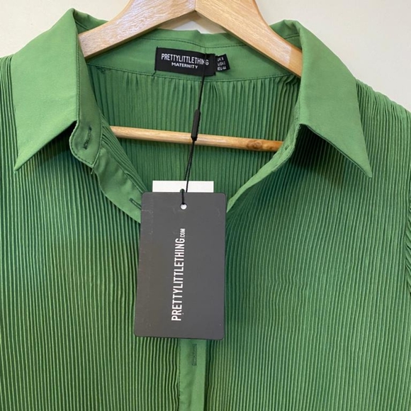 Maternity Shirt Dress with slit - Picture 5 of 6